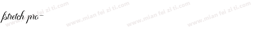fstretch pro字体转换